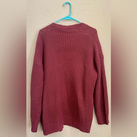 Shein Oversized Rose Colored Cardigan - Picture 2 of 4